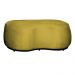 Kit 02 Poltronas  e 01 Puff Decorativo Beatriz Veludo Amarelo/PU Marrom - Montanaris Decor