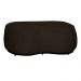 Kit 02 Poltronas  e 01 Puff Decorativo Beatriz Veludo Marrom/PU Marrom - Montanaris Decor