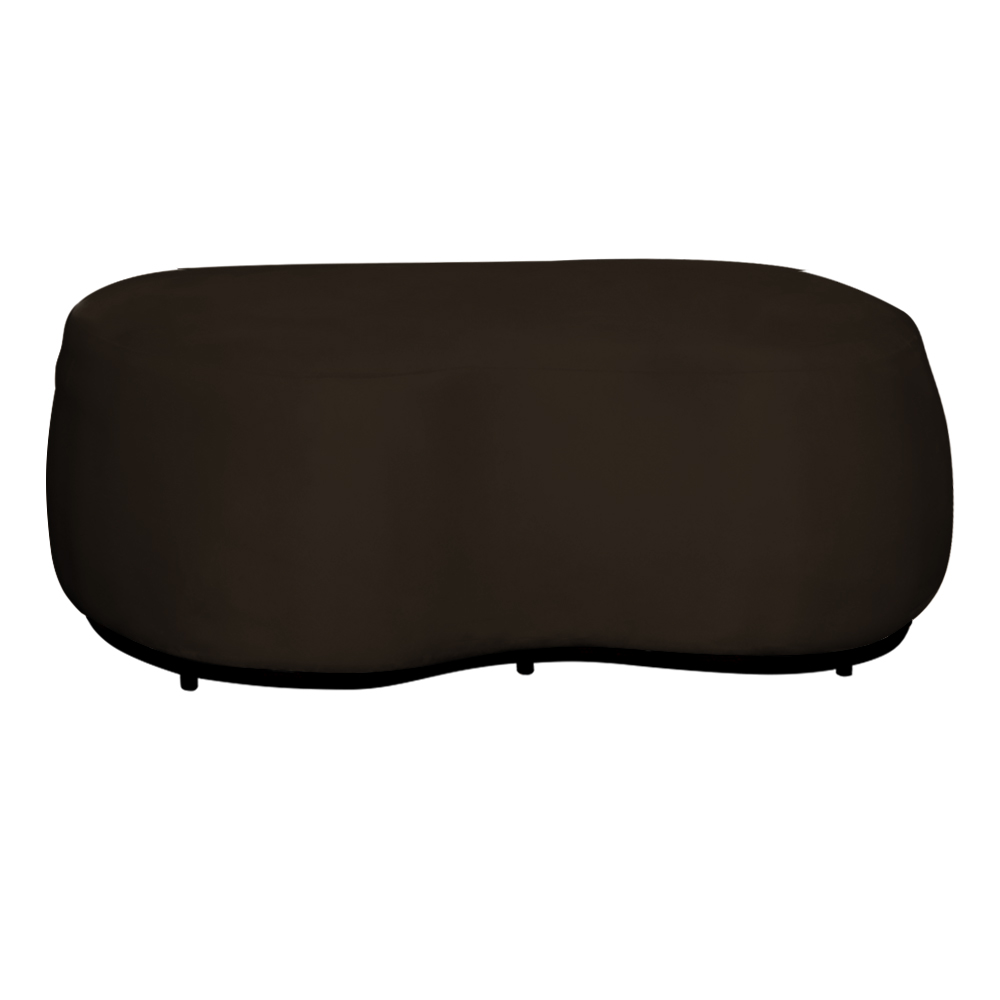 Kit 02 Poltronas  e 01 Puff Decorativo Beatriz Veludo Marrom/PU Marrom - Montanaris Decor