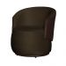 Kit 02 Poltronas  e 01 Puff Decorativo Beatriz Veludo Marrom/PU Marrom - Montanaris Decor