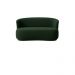 Kit 02 Poltronas + Namoradeira Decorativa Sala Estar Orgânica Beatriz Boucle Verde - Montanaris Decor
