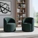 Kit 02 Poltronas Curva Orgânica Nature Gaia Boucle Verde - Montanaris Decor