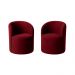 Kit 02 Poltronas Curva Orgânica Nature Gaia Suede - Montanaris Decor