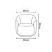 Kit 02 Poltronas Curva Orgânica Nature Gaia Veludo Terracota - Montanaris Decor
