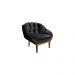 Kit 02 Poltronas Decorativa Sala Estar Recepção Marcela Veludo Preto - Montanaris Decor