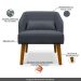 Kit 02 Poltronas Decorativa Virgínia Veludo Cinza - Montanaris Decor
