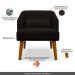 Kit 02 Poltronas Decorativa Virgínia Veludo Marrom - Montanaris Decor
