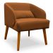 Kit 02 Poltronas Decorativa Virgínia Veludo Terracota - Montanaris Decor