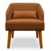 Kit 02 Poltronas Decorativa Virgínia Veludo Terracota - Montanaris Decor
