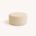 Kit 02 Poltronas Gaia + Puff Living Decorativo Curvo Orgânico Boucle Bege - Montanaris Decor