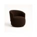 Kit 02 Poltronas Orgânica Decorativa Beatriz Boucle Marrom  - Montanaris Decor