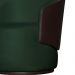 Kit 02 Poltronas Orgânica Decorativa Beatriz Veludo Verde/PU Marrom - Montanaris Decor