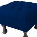Kit 02 Puffs Decorativo Luiz Xv Veludo Azul Marinho - Montanaris Decor