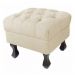 Kit 02 Puffs Decorativo Luiz Xv Veludo Bege - Montanaris Decor