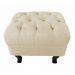 Kit 02 Puffs Decorativo Luiz Xv Veludo Bege - Montanaris Decor