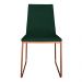 Kit 2 Cadeiras de Jantar Estofada Lille Base Bronze Veludo Verde - Montanaris Decor