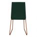 Kit 2 Cadeiras de Jantar Estofada Lille Base Bronze Veludo Verde - Montanaris Decor