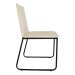 Kit 2 Cadeiras de Jantar Estofada Lille Base Preta Veludo Bege - Montanaris Decor