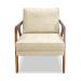 Kit 2 Poltronas Decorativa Ana para Sala de Estar Linho Bege - Montanaris Decor