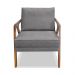 Kit 2 Poltronas Decorativa Ana para Sala de Estar Linho Cinza - Montanaris Decor
