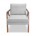 Kit 2 Poltronas Decorativa Ana para Sala de Estar Linho Cinza Claro - Montanaris Decor
