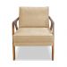 Kit 2 Poltronas Decorativa Ana para Sala de Estar Linho Dourado - Montanaris Decor