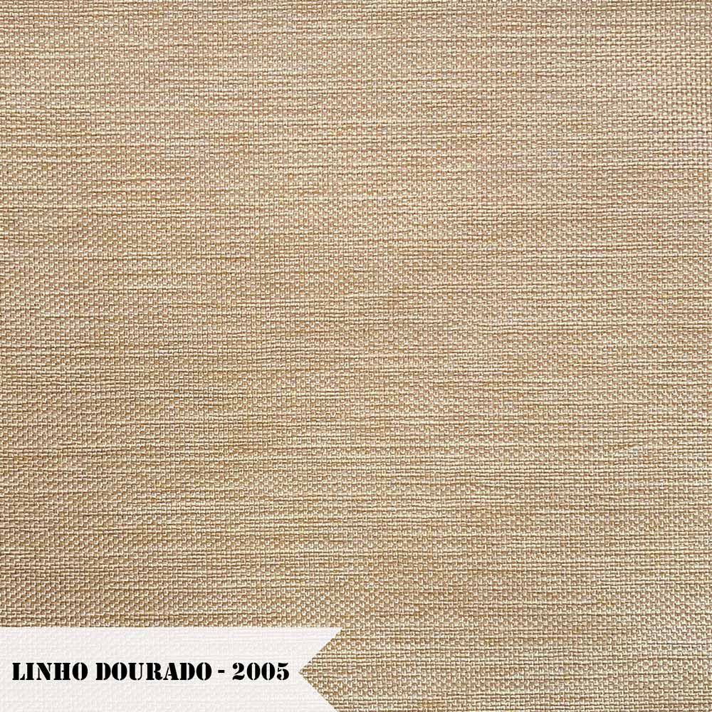 Kit 2 Poltronas Decorativa Ana para Sala de Estar Linho Dourado - Montanaris Decor
