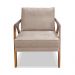 Kit 2 Poltronas Decorativa Ana para Sala de Estar Linho Marrom - Montanaris Decor