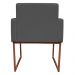 Kit 2 Poltronas Decorativa Base De Ferro Bronze Veludo Cinza - Montanaris Decor