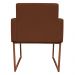 Kit 2 Poltronas Decorativa Base De Ferro Bronze Veludo Terracota - Montanaris Decor