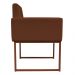 Kit 2 Poltronas Decorativa Base De Ferro Bronze Veludo Terracota - Montanaris Decor