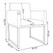 Kit 2 Poltronas Decorativa Base De Ferro Gold Veludo Marrom - Montanaris Decor