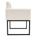 Kit 2 Poltronas Decorativa Base De Ferro Preto Veludo Bege - Montanaris Decor