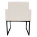 Kit 2 Poltronas Decorativa Base De Ferro Preto Veludo Bege - Montanaris Decor