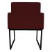 Kit 2 Poltronas Decorativa Base De Ferro Preto Veludo Bordô - Montanaris Decor