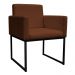 Kit 2 Poltronas Decorativa Base De Ferro Preto Veludo Terracota - Montanaris Decor