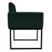Kit 2 Poltronas Decorativa Base De Ferro Preto Veludo Verde - Montanaris Decor