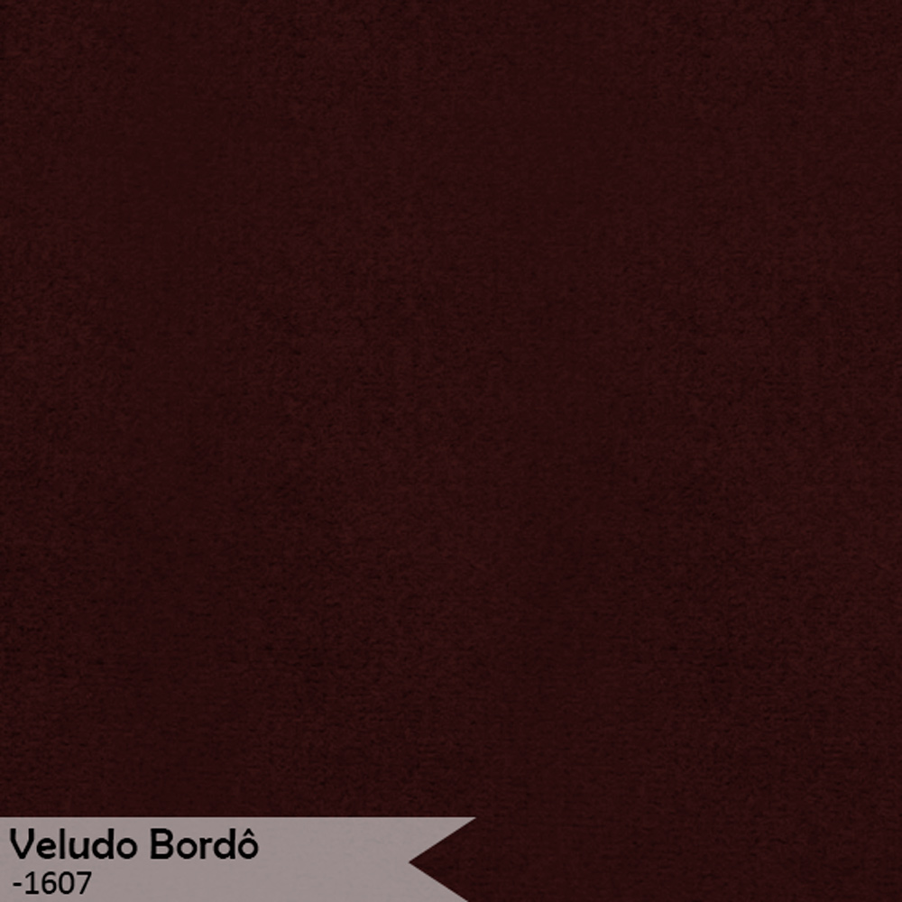 Kit 2 Poltronas Decorativa Sala de Estar Luana Base Preta Veludo Bordô - Montanaris Decor