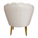 Kit 2 Poltronas Decorativa Sala de Estar Pétala Veludo Bege - Montanaris Decor