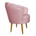 Kit 2 Poltronas Decorativa Sala de Estar Pétala Veludo Rosa - Montanaris Decor
