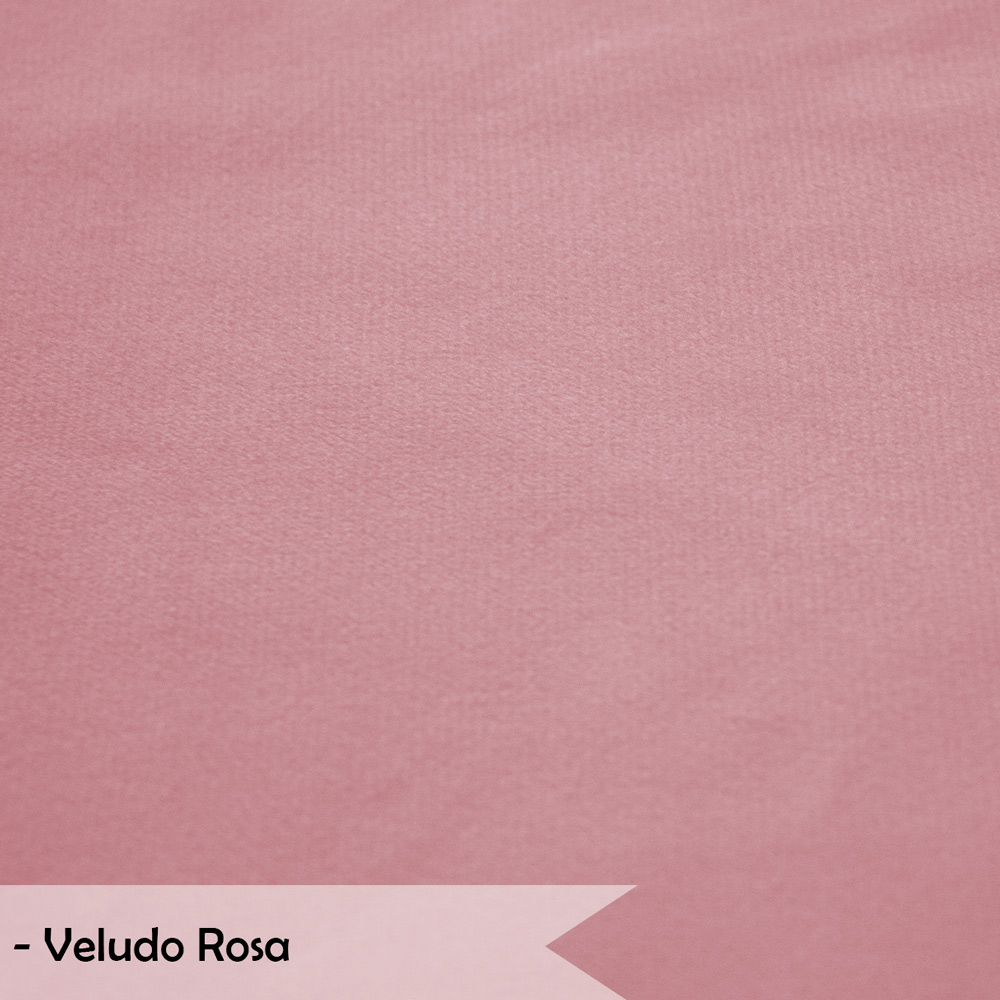 Kit 2 Poltronas Decorativa Sala de Estar Pétala Veludo Rosa - Montanaris Decor