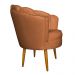 Kit 2 Poltronas Decorativa Sala de Estar Pétala Veludo Terracota - Montanaris Decor