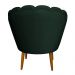Kit 2 Poltronas Decorativa Sala de Estar Pétala Veludo Verde - Montanaris Decor