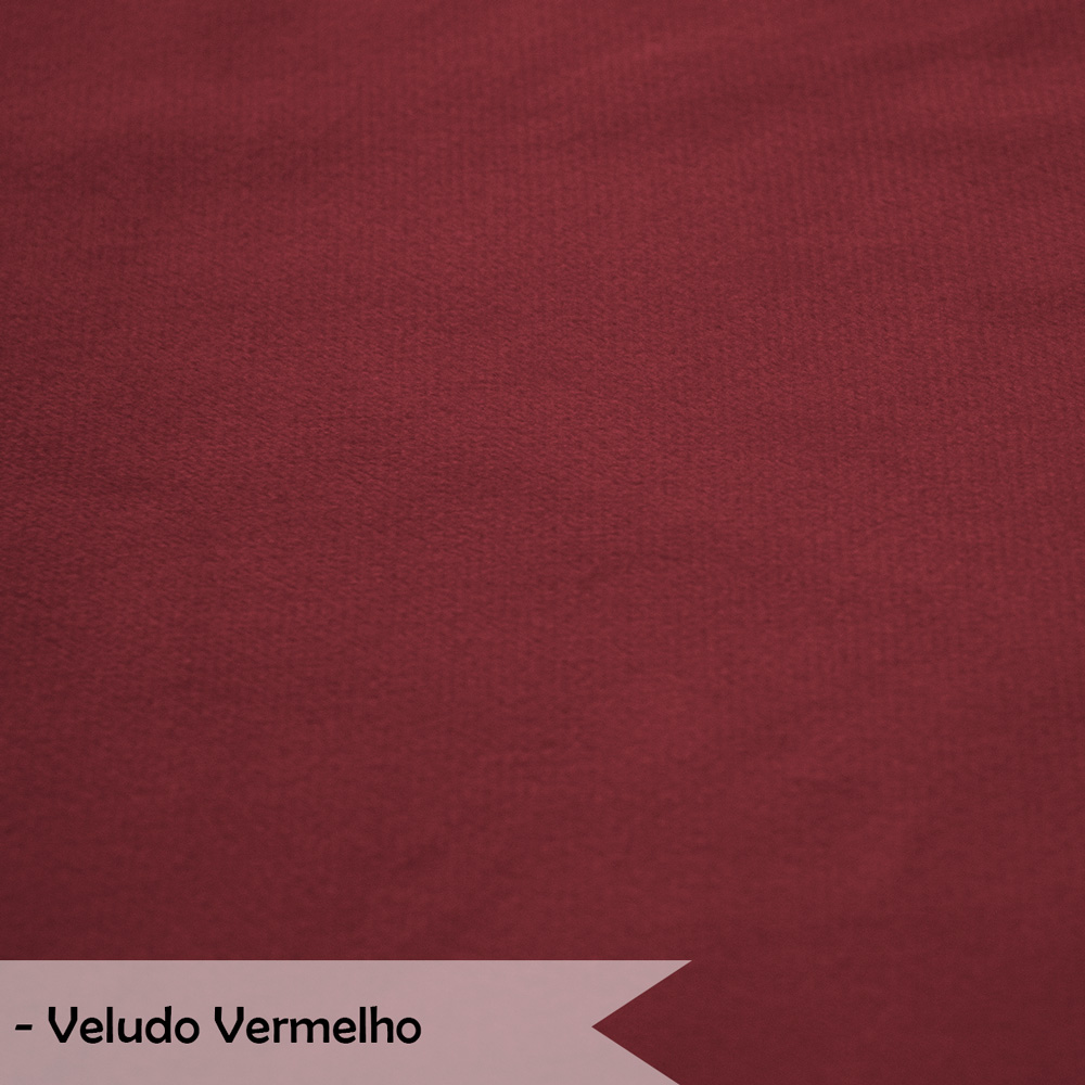 Kit 2 Poltronas Decorativa Sala de Estar Pétala Veludo Vermelho - Montanaris Decor