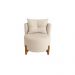Kit 2 Poltronas Orgânica Curva Luna Boucle Bege - Montanaris Decor