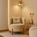 Kit 2 Poltronas Orgânica Curva Luna Boucle Pés de Madeira - Montanaris Decor