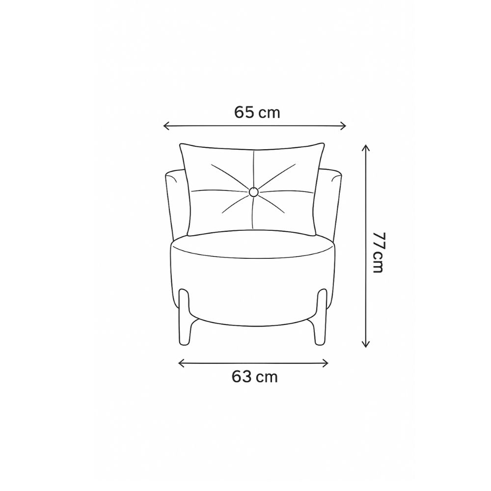 Kit 2 Poltronas Orgânica Curva Luna Boucle Pés de Madeira - Montanaris Decor