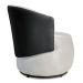 Kit 2 Poltronas Orgânica Decorativa Lara Veludo Bege/PU Cinza - Montanaris Decor