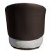 Kit 2 Poltronas Orgânica Decorativa Lara Veludo Bege/PU Marrom - Montanaris Decor