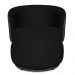 Kit 2 Poltronas Orgânica Decorativa Lara Veludo Preto/PU Cinza - Montanaris Decor